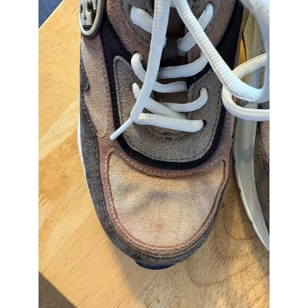 Tory Burch Sawyer  Pink and Beige Sneakers Sz 9